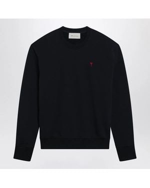 Ami Paris Ami De Coeur Midnight Sweatshirt - Blue