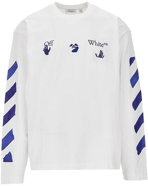 Off-White c/o Virgil Abloh Bacco Arrow Skate Cotton T-Shirt - White