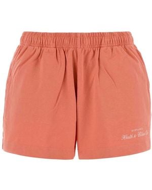 Sporty & Rich Cotton Lucy Shorts - Pink