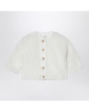 Teddy & Minou Milk- Shearling-Effect Jacket - White