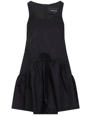 Simone Rocha Tapered Back Peplum Mini Dress - Black