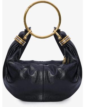 Chloé Bracelet Leather Hobo-Bag - Blue