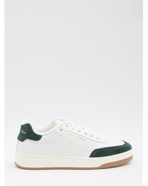 Saint Laurent All- Lace-Up Sneakers - White