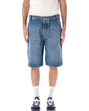 Bottega Veneta Cargo Denim Shorts - Blue