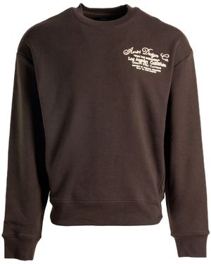 Amiri Dreamers Chain Stitch Crew - Brown