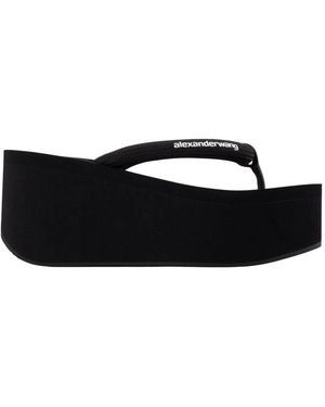 Alexander Wang Jenna Thong Platform Sandals - Black