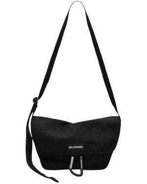 Balenciaga Explorer Piccola Messenger Bag With Logo - Black