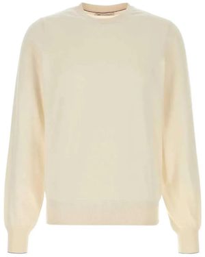 Brunello Cucinelli Lightweight Cotton Crewneck Sweater - White