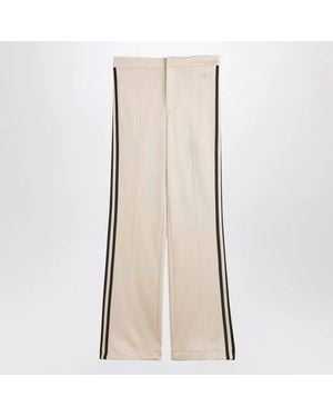 adidas Cream Cotton Blend Jogging Pants - Natural
