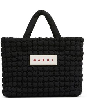Marni Calf Leather Handbag - Black