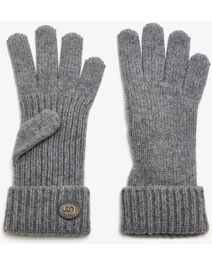 Gucci G Wool Gloves - Gray