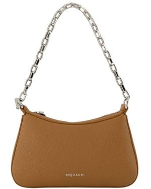 McQueen T Bar Mini Handbag - Brown