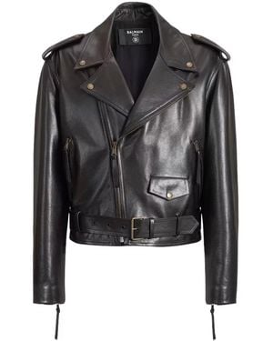 Balmain Biker Jacket - Black