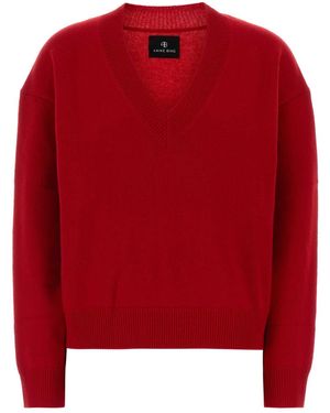 Anine Bing Cashmere Jumper - Red