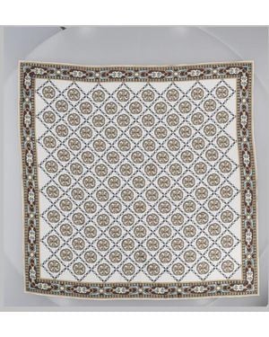 Tory Burch Printed Square Scarf - Grey