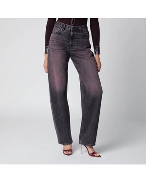 Haikure Washed Blackpink Denim Jeans - Purple