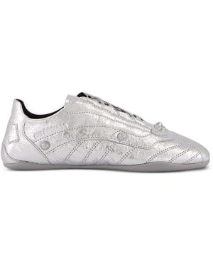 Balenciaga City Leather Sneakers - White