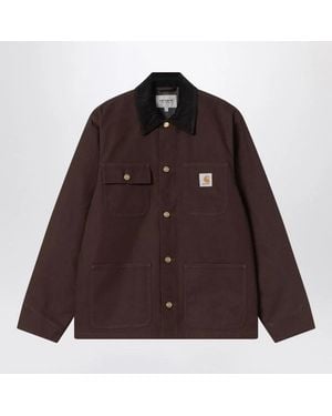 Carhartt Michigan Logo-Patch Shirt Jacket - Brown