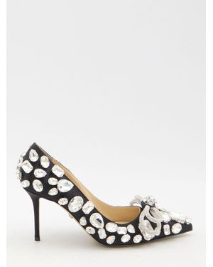 Mach & Mach Double Bow Pumps - Metallic