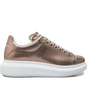 McQueen Larry Techy Oversized Lace-Up Sneakers - Brown