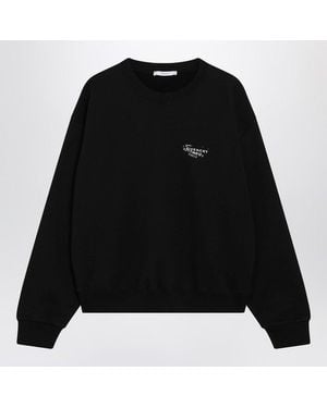 Givenchy Brushed Cotton Sweatshirt With Logo - Black