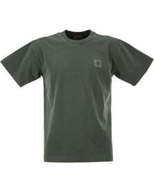 Carhartt Cotton T-Shirt With Logo - Green