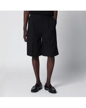PT01 Cotton Bermuda Shorts - Black