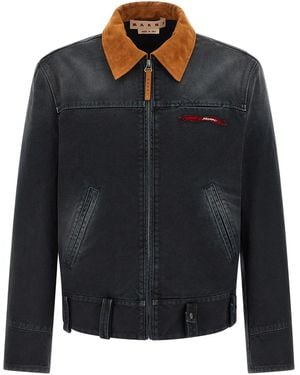 Marni Canvas Jacket - Black