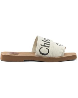 Chloé "Woody" Slides - White