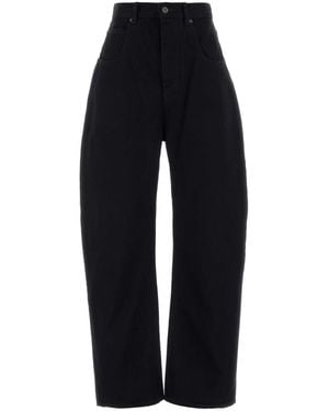 Bottega Veneta Denim Wide Leg Dark Blu Back Tag - Black