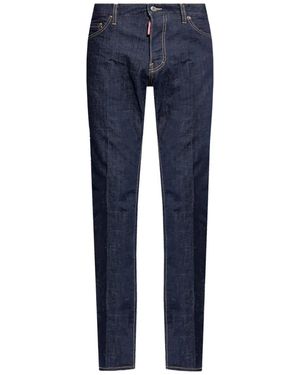 DSquared² Cool Guy Logo Patch Jeans - Blue