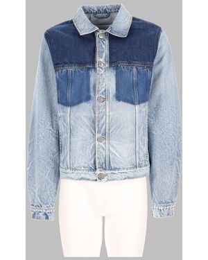 Maison Margiela Panelled Denim Jacket - Blue