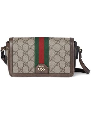 Gucci Mini "Ophidia" Bag - Gray