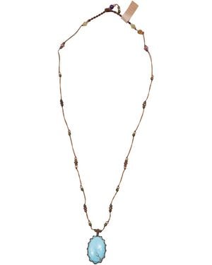 Sharing Tibetan Pendant Necklace - Blue