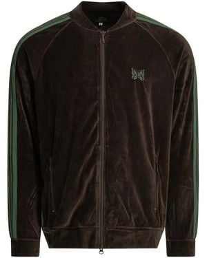 Needles Track Cotton Polyester Sweatshirt - Black