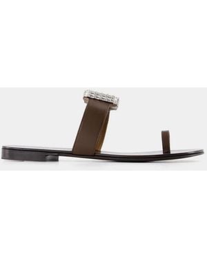 Giuseppe Zanotti Blahir Flat Sandals - White