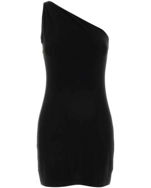 Norma Kamali Abito Corto Monospalla - Black