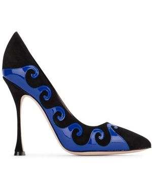 Manolo Blahnik Heel Shoes - Blue
