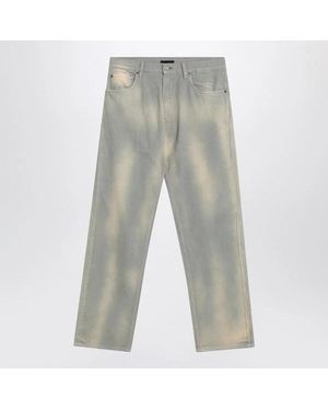 Prada Corduroy Trousers With Washed Effect - Grey