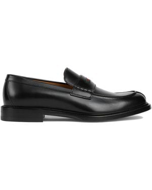 Gucci Loafer With Web Detail - Black