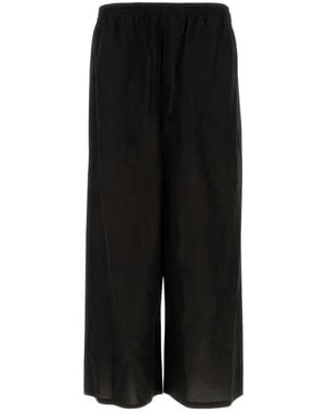 Loewe Viscose Blend Paula S Ibiza Wide-Leg Pant - Black