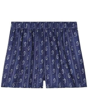 Tory Burch Shorts Camp - Blue