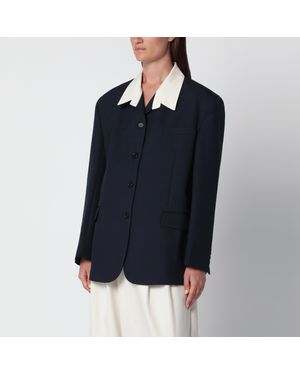 Source Unknown Suki Single-Breasted Jacket - Blue
