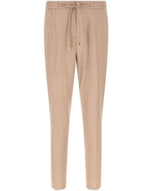 Etro Linen Solid Joggers - Natural