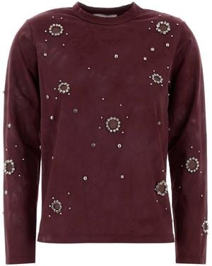 Des Phemmes T-Shirt Ls Ricamo - Purple