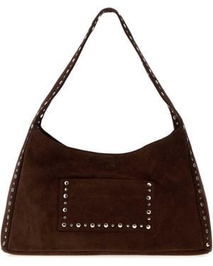 GIMAGUAS Maxi Franca Bag Suede - Brown