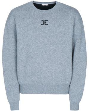 Celine Crewneck Sweater - Blue