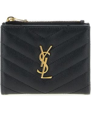 Saint Laurent 'Cassandre' Wallet - Black