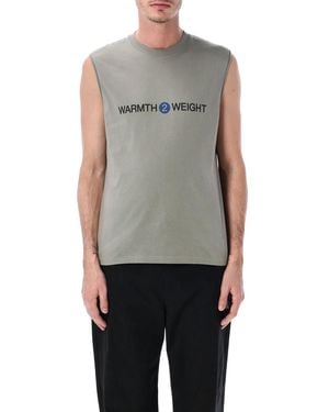 ROA Warmth Sleeveless Organic Cotton Tee - Grey