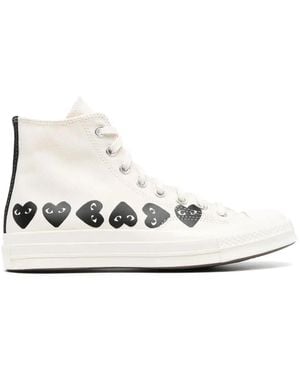 Comme des Garçons Play X Converse Chuck 70 Hi Trainers - White